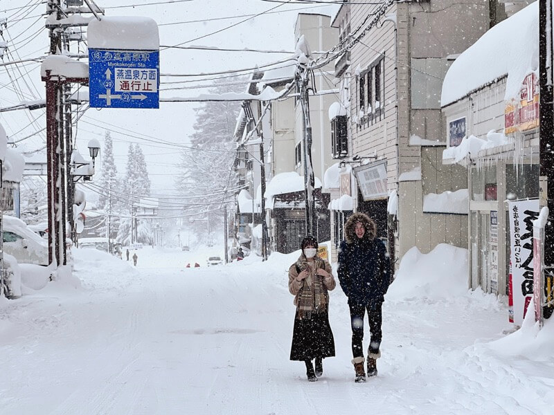 赤倉温泉　大雪の日